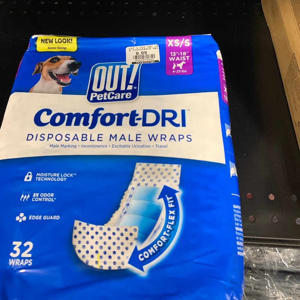 Out! Comfort Dry disposable male wraps
